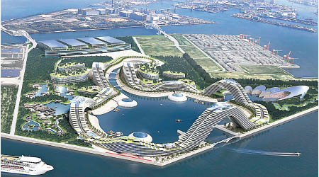 大阪擬在夢洲人工島建造綜合度假區。