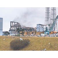 福島第一核電站在311大地震中損毀嚴重。