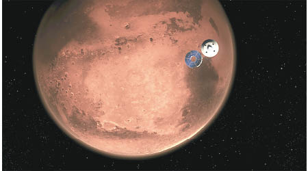 堅毅號前日成功安全登陸火星。（美聯社圖片）