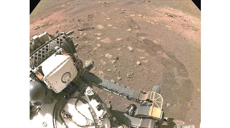 堅毅號成功登陸火星。（美聯社圖片）