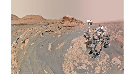 好奇號傳回在火星的自拍圖像。
