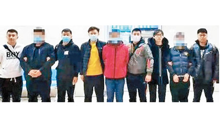 通遼市警方拘捕多名疑犯。