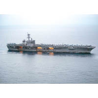 中美近年軍事角力加劇。圖為美軍航母羅斯福號部署在印太海域。