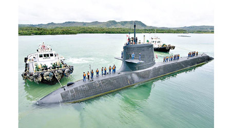 日本海上自衞隊潛艇（圖）將發揮關鍵作用，可防止解放軍潛艇突破第一島鏈。