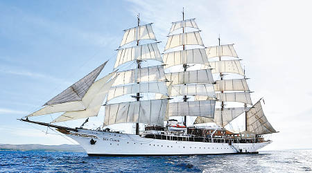 新船建成後，將擊敗「Sea Cloud」（圖），成世界最大3桅縱帆船遊艇。