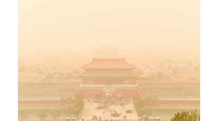 北京每年出現多次沙塵暴。