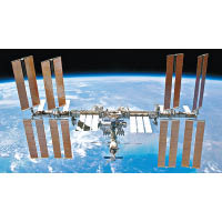 圖為國際太空站。
