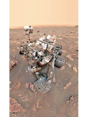 科學家利用好奇號（圖）的CheMin儀器研究火星土壤。