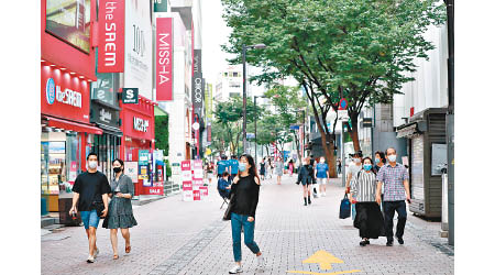 南韓疫情反覆。（中新社圖片）