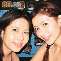 陳霽平（右）與姐姐到泰國華欣遊玩，大歎Spa。