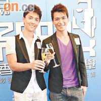 許家傑（右）與「少年組」冠軍陳偉洪均有意加入娛圈。