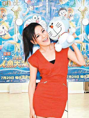 江若琳很喜歡為充滿童真的卡通片配音。