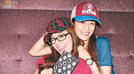 江若琳（左）與梁嘉琪因拍劇成為好友，不時互送禮物。