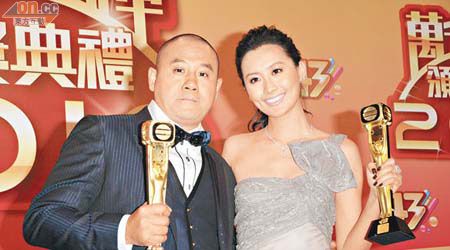 麥包與法拉在今屆台慶頒獎禮上勇奪最佳男女配角。