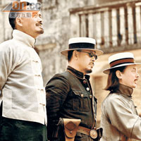 發哥（左起）、姜文與葛優乘勝追擊拍續集。