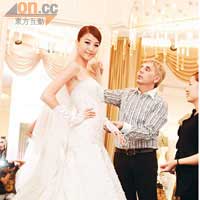 陳嘉桓獲意大利名設計師睇中合作設計婚紗。