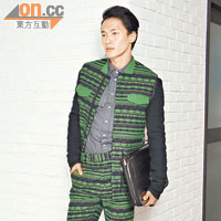 3.1 Phillip Lim<BR>Jacket　$11,700<BR>Trousers　$4,300<BR>Maison Martin Margiela<BR>皮鞋　未定價