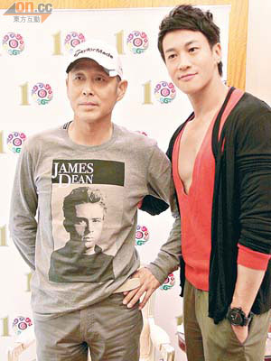 何潤東（右）與陳道明首度合作，劇集十月開拍，預期拍九個月。