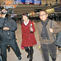 記者追問俞琤歐遊之旅，她一概不答。