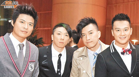 右起：吳浩康、Johnny、Masaki及Ryan有共同理想，將最好音樂帶給樂迷。