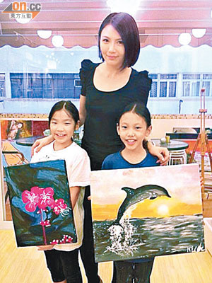 轉戰畫壇的陳樂榣，計劃今年與一班學生舉行畫展。