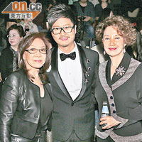 何國鉦獲著名華裔設計師Alexander Wang母親（左）及息影女星葉楓捧場。