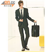 Tie $2,000、Shirt $5,350、Pants $4,700、Blazer jacket $16,350、Shoes $5,450、Bag $6,750