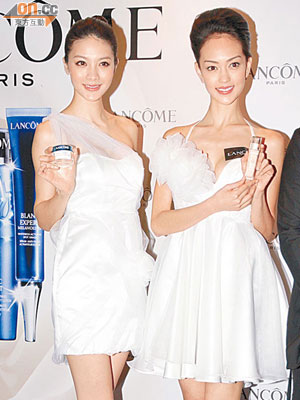 Jessica C.（右）與吳亞馨曾在香港的活動中碰頭。（資料圖片）