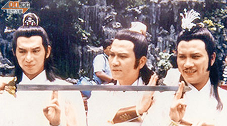 惠天賜（左）在《陸小鳳之鳳舞九天》飾演西門吹雪一角。