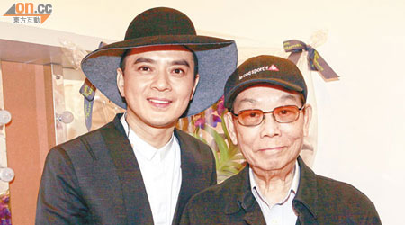 黃耀明（左）讚顧嘉煇是香港樂壇的瑰寶。