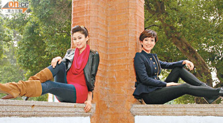 2口同聲<br>岑麗香（左）與王君馨互相欣賞，因此成了好姊妹。