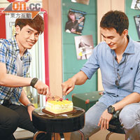 27歲生日的王梓軒獲Luke送上生日蛋糕慶祝。