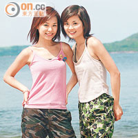 甫出道，阿嬌（左）改名鍾欣桐，與阿Sa組成Twins。