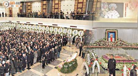 廣州<br>一代名伶紅線女昨日在廣州舉殯，喪禮備極哀榮。