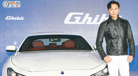 張智霖出席瑪莎拉蒂新車揭幕儀式，一展Cool魔魅力。