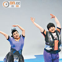 小胖和林美秀為新專輯MV大跳勁舞。