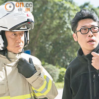 電影男角陣容強大，成龍亦客串扮演消防隊長。