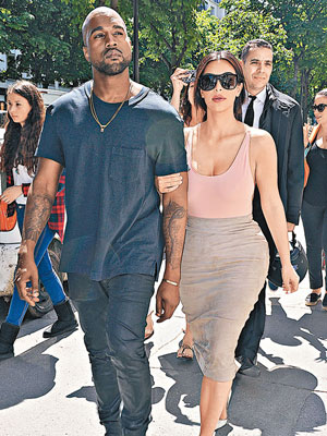 Kim和Kanye拍拖購物，兩人不惜豪花金錢大買心頭好。（Splash News／東方IC圖片）