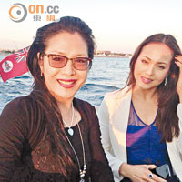 貝安琪早前與母親劉香萍遠赴法國出席康城電影節。