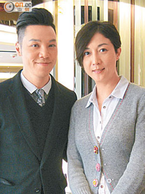 吳綺莉、王賢誌拍檔主持電視節目。（資料圖片）