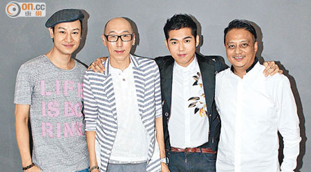 （左起）：Gary、張學潤、謝偉倫、Calvin Chan