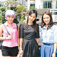 張名雅（左起）、徐子珊、朱千雪