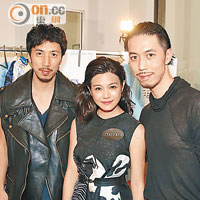 陳妍希與GROUND-ZERO創辦人Eri（左）及Philip合照。