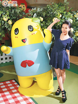 王子涵最近愛上日本卡通人物「船梨精」，更想到日本買它的精品。
