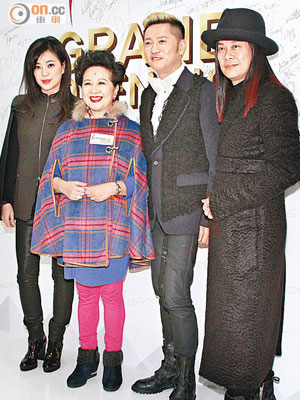 （左起）劉小慧、薛家燕、蘇志威和蔡一智齊齊出席開幕儀式。
