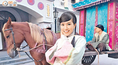 傅嘉莉初拍古裝劇，更要學騎馬。