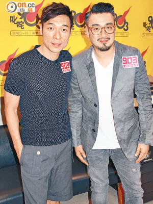 許志安（左）和恭碩良的新歌是由二人共同創作。