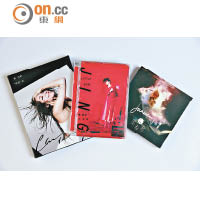 馬天佑曾分別為蕭亞軒（左起）、張芸京、吳雨霏設計唱片封套。