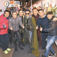 謝霆鋒、劉浩龍、蘇志威等前晚欣賞「男人幫」演唱會。