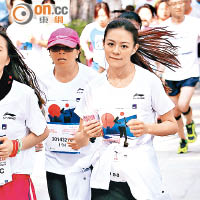 江若琳以馬拉松比喻她的感情路，是一場漫長競賽。（資料圖片）